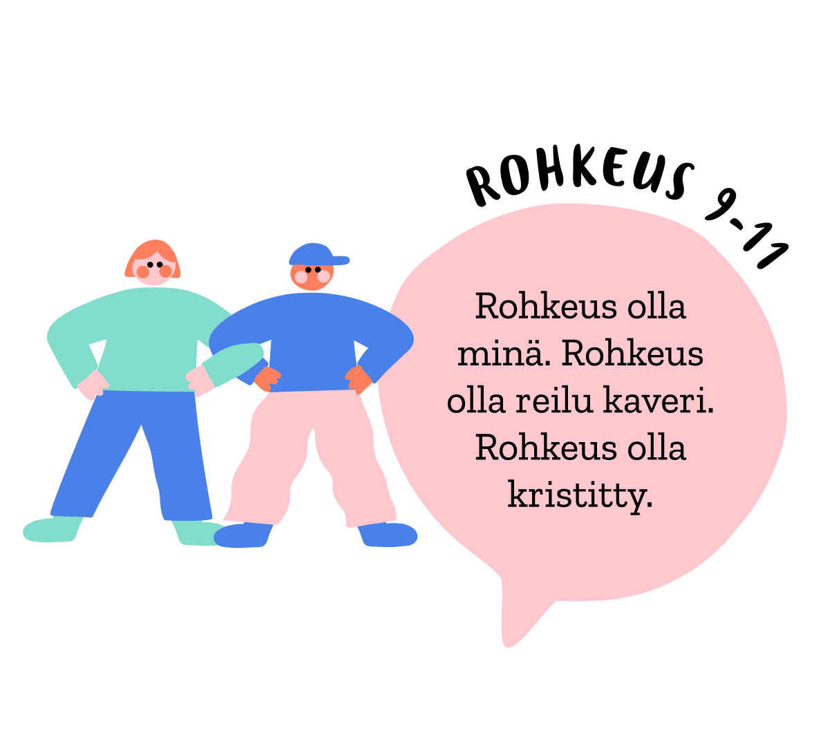 Kaksi lasta käsikkäin